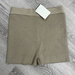 Oak + FORT Knit Brown Shorts Size L ( Large )
